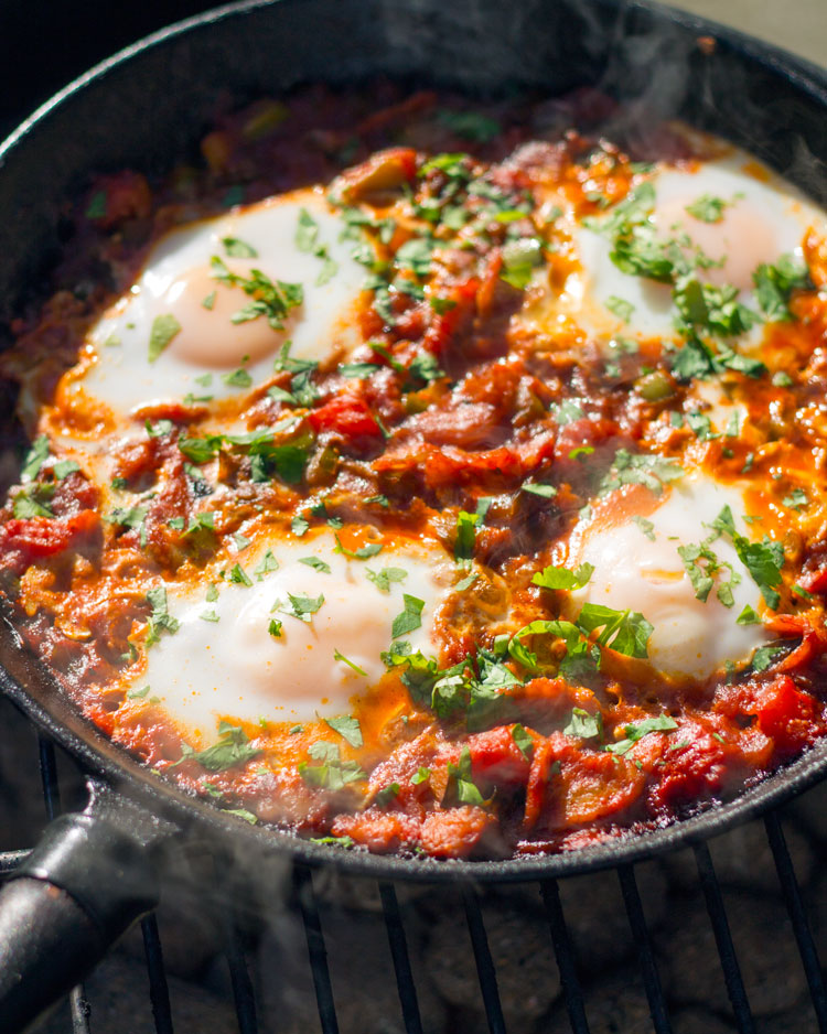 huevos veracrus over coals