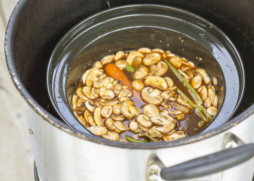 smoked steak cheese pie stew