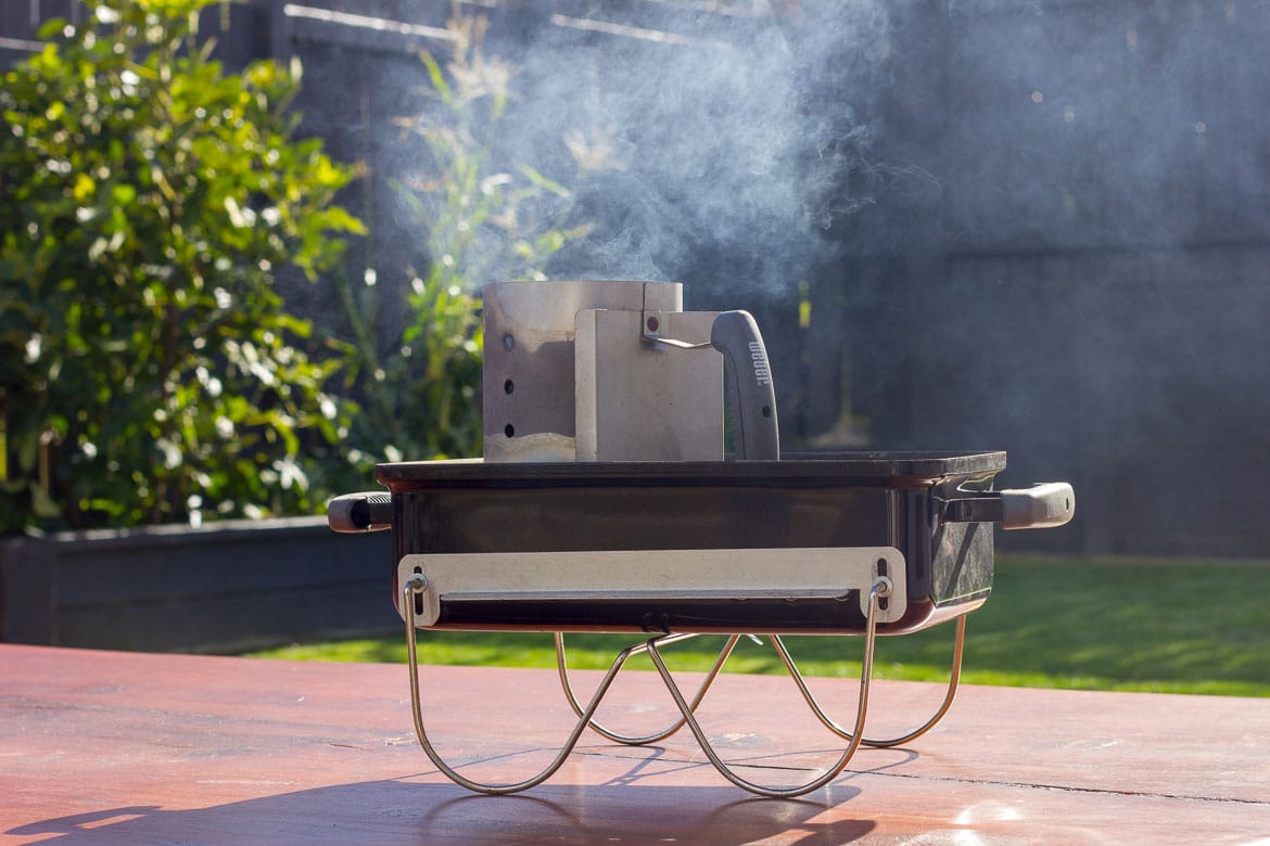 Weber Go-Anywhere Grill with Rapid Fire Chimney