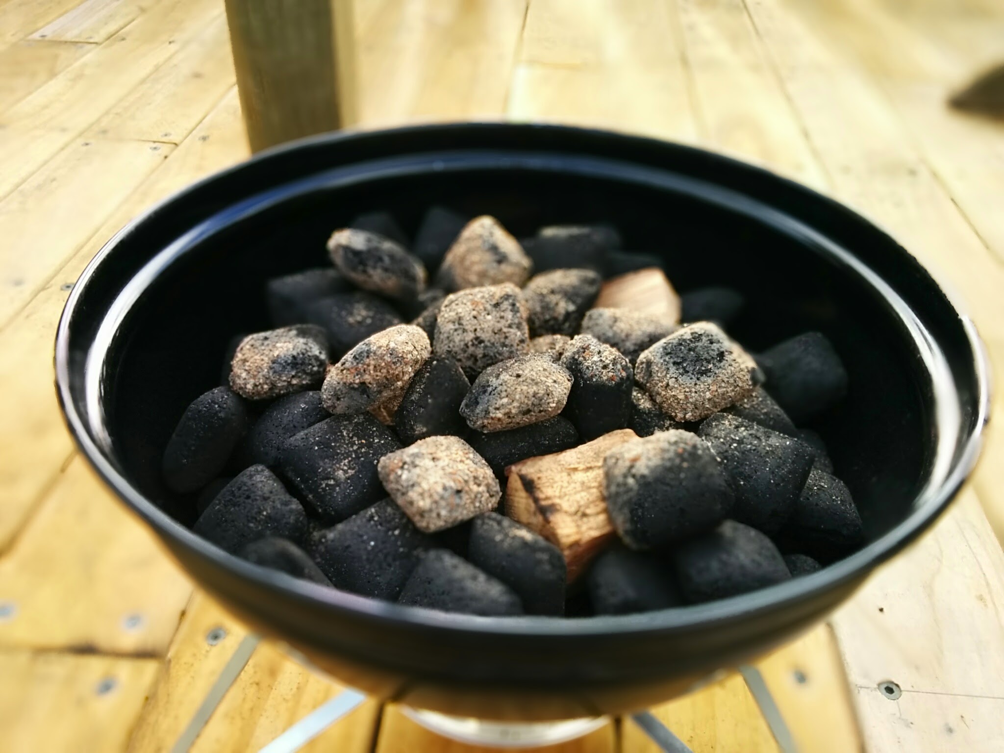 smokey joe mini wsm lit coals