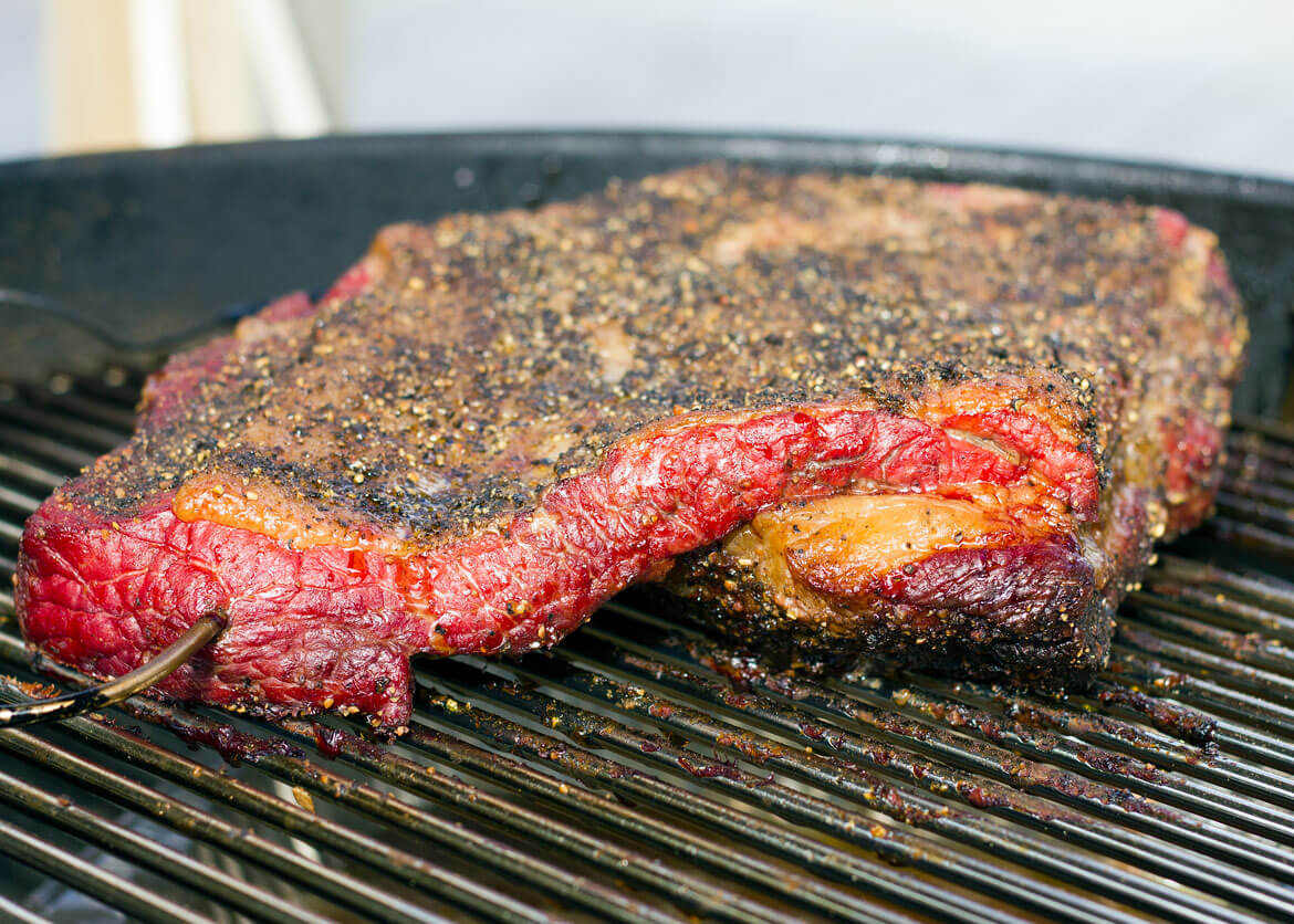 Brisket on shop weber kettle