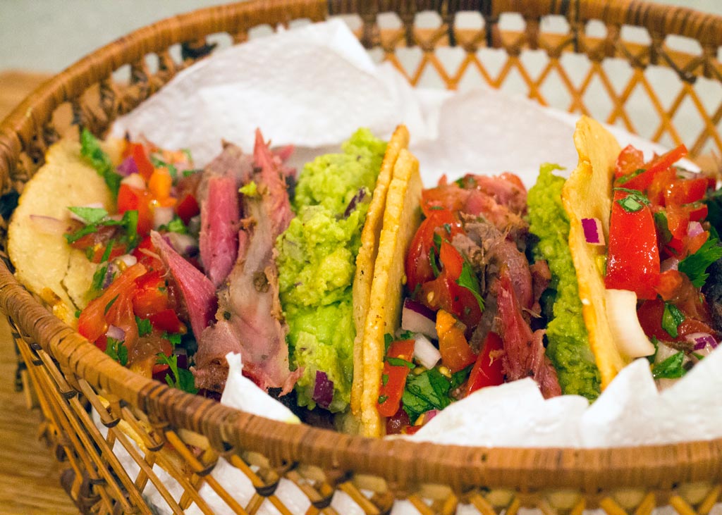 wild pork tacos basket